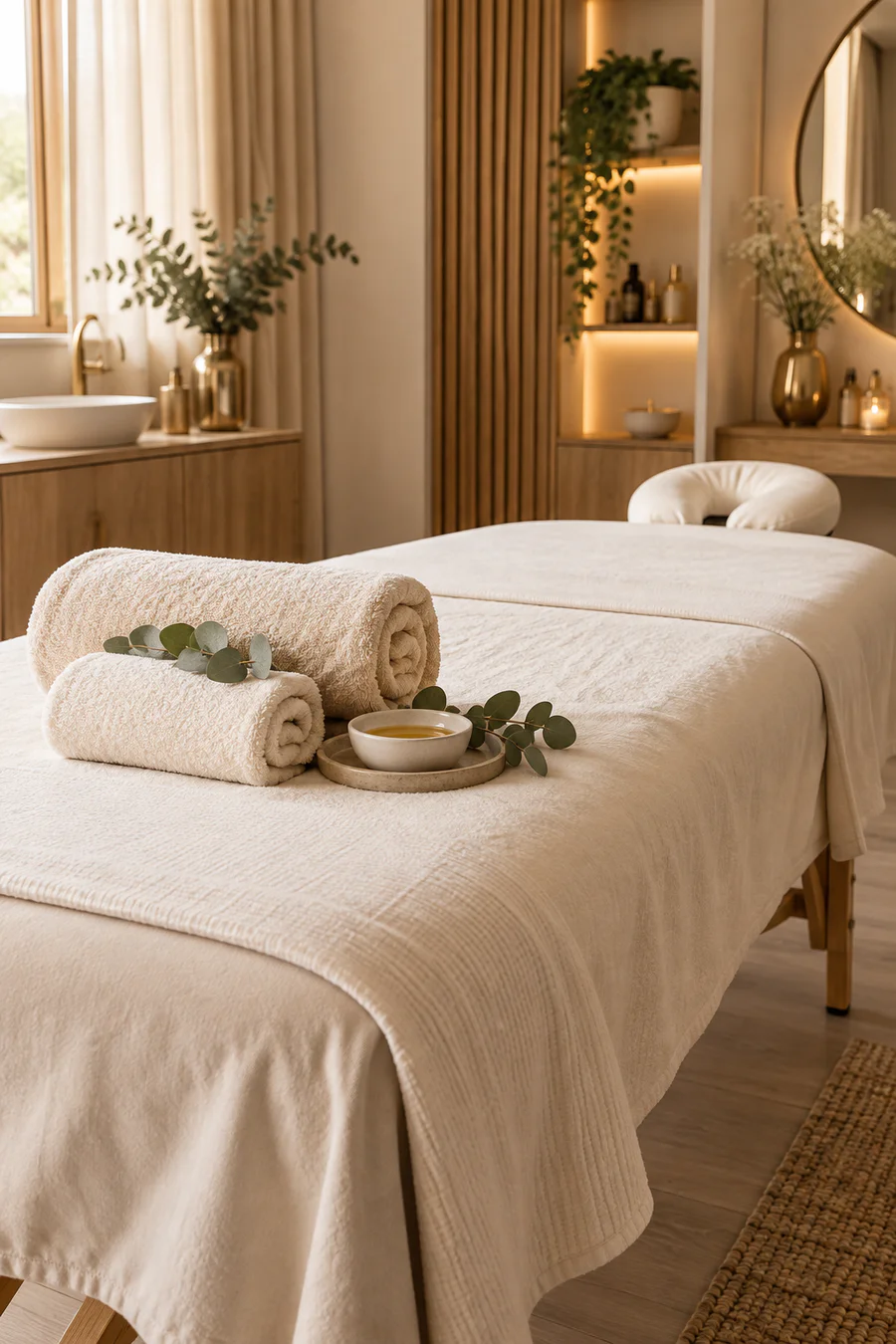Przygotowany gabinet masażu relaksacyjnego Mini SPA w Brodnicy
